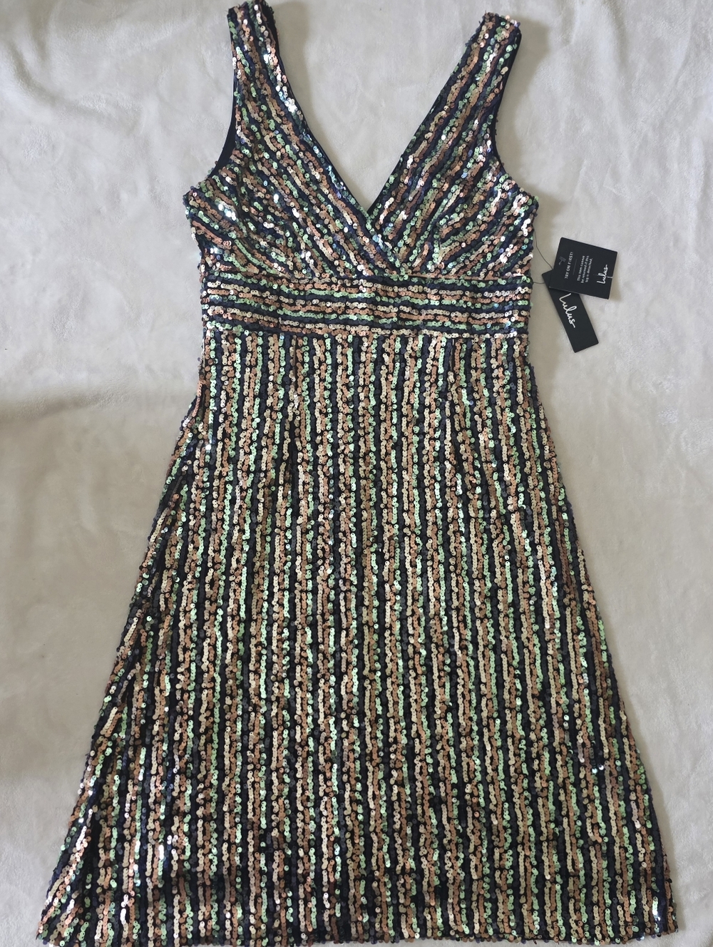 Lulu's Light In The Night Sequin Dress NWT Size Large